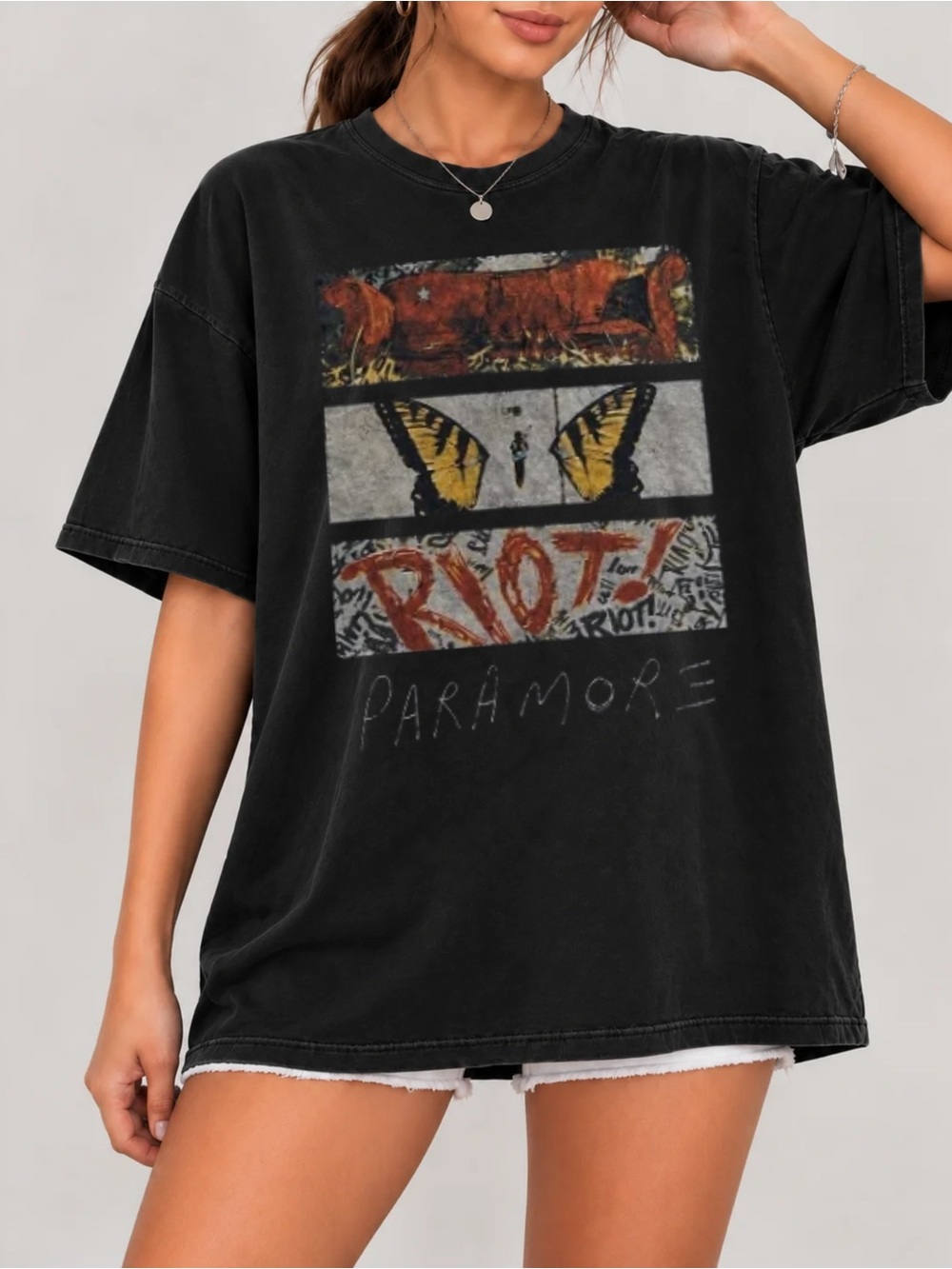 Paramore Riot Butterfly Unisex T-shirt Rock Band Tee
